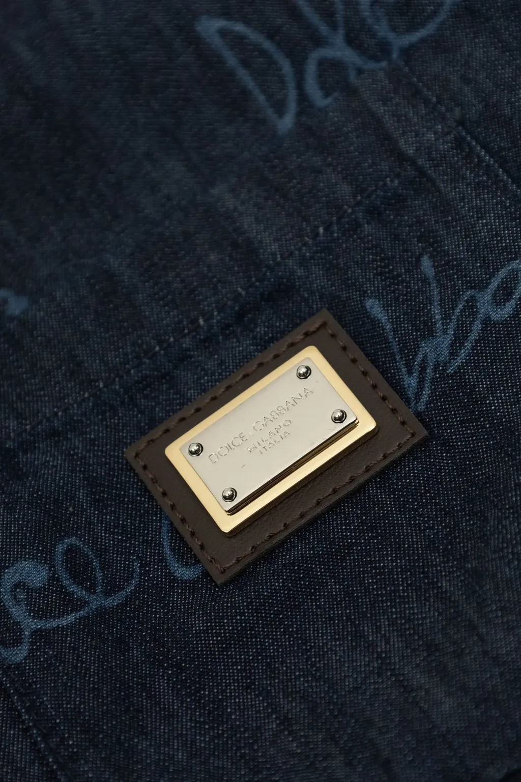 Dolce & Gabbana Kids Denim Logo Shirt