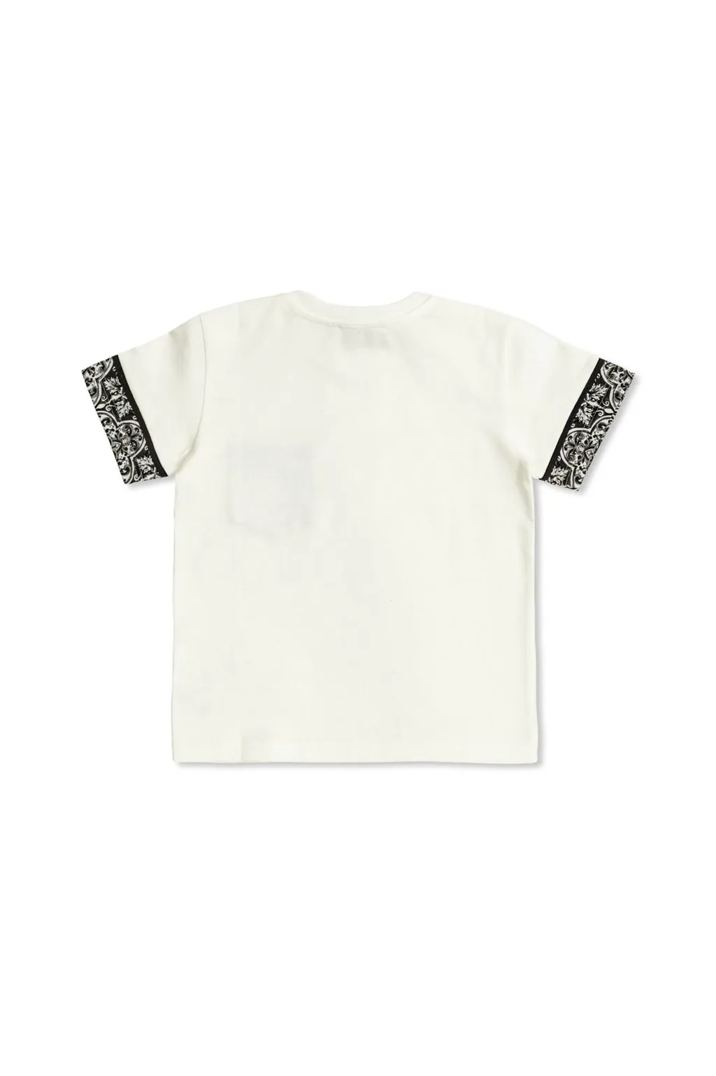Dolce & Gabbana Kids Majolica-Print Short-Sleeved Jersey T-Shirt