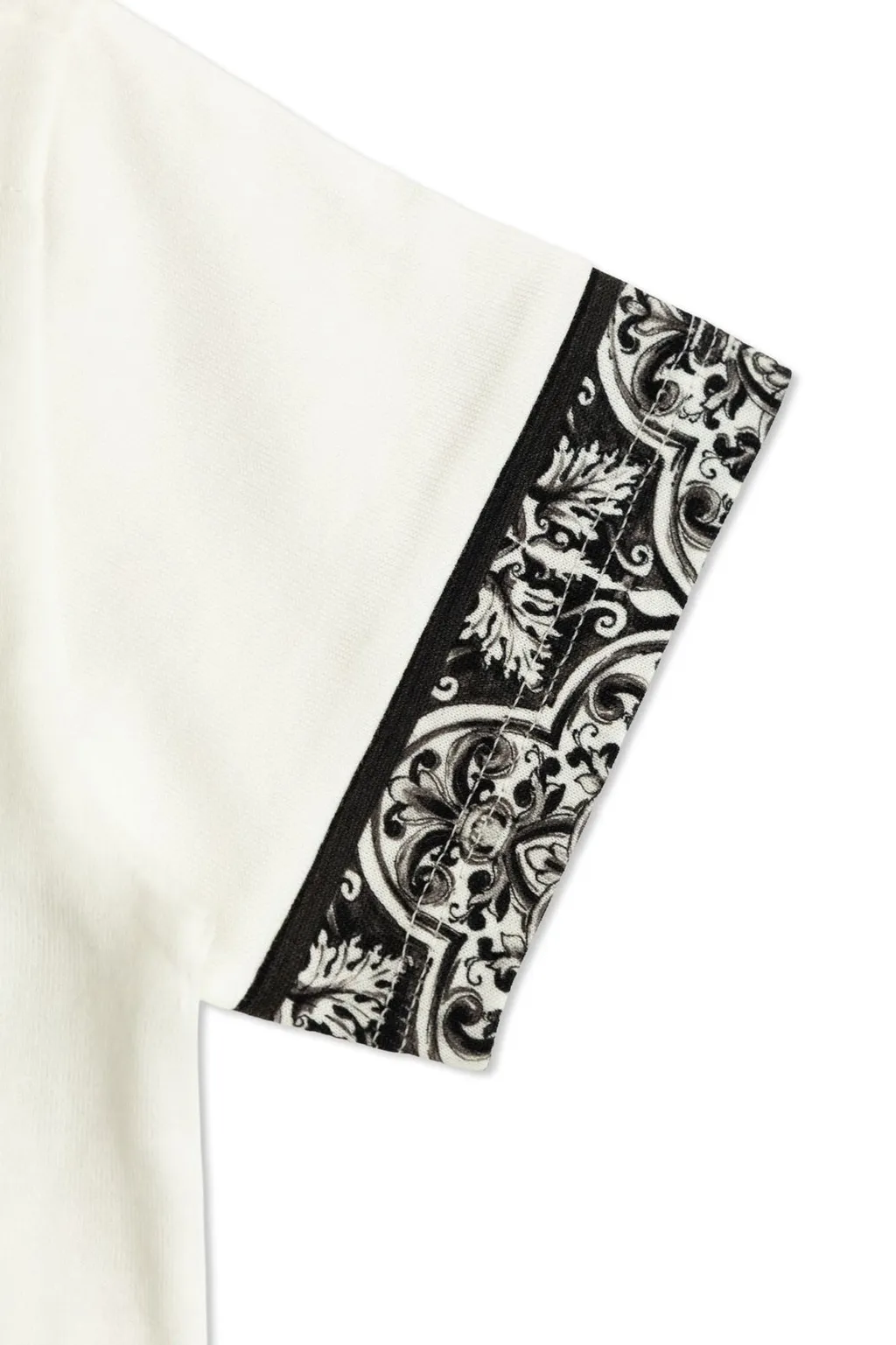 Dolce & Gabbana Kids Majolica-Print Short-Sleeved Jersey T-Shirt