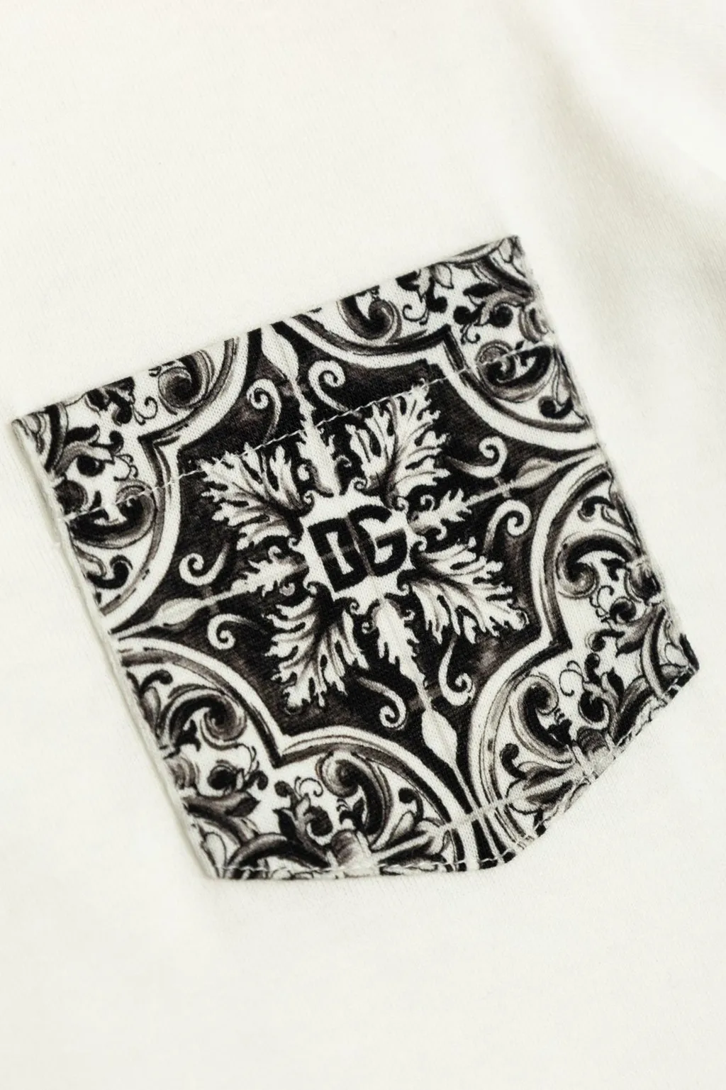 Dolce & Gabbana Kids Majolica-Print Short-Sleeved Jersey T-Shirt