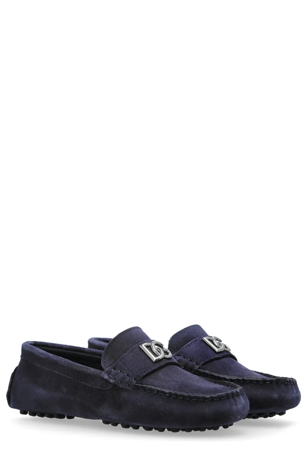 Dolce & Gabbana Kids Logo Plaque Slip-On Loafers