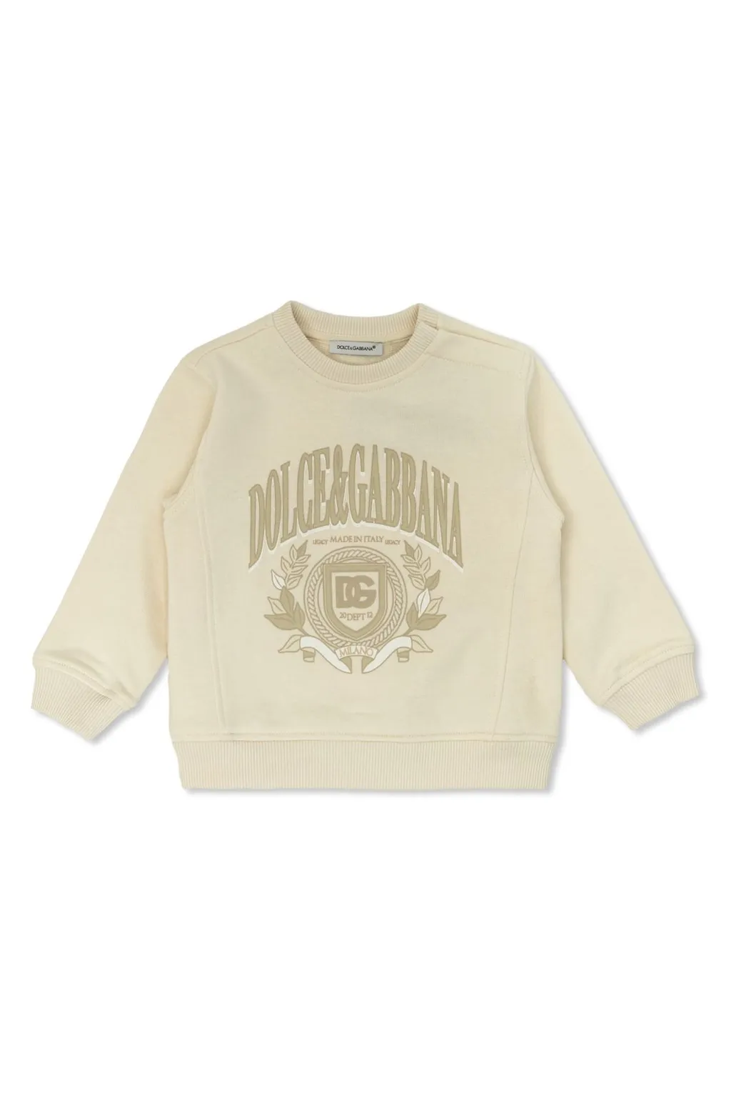 Dolce & Gabbana Kids Logo Printed Round-Neck Sweatshirt