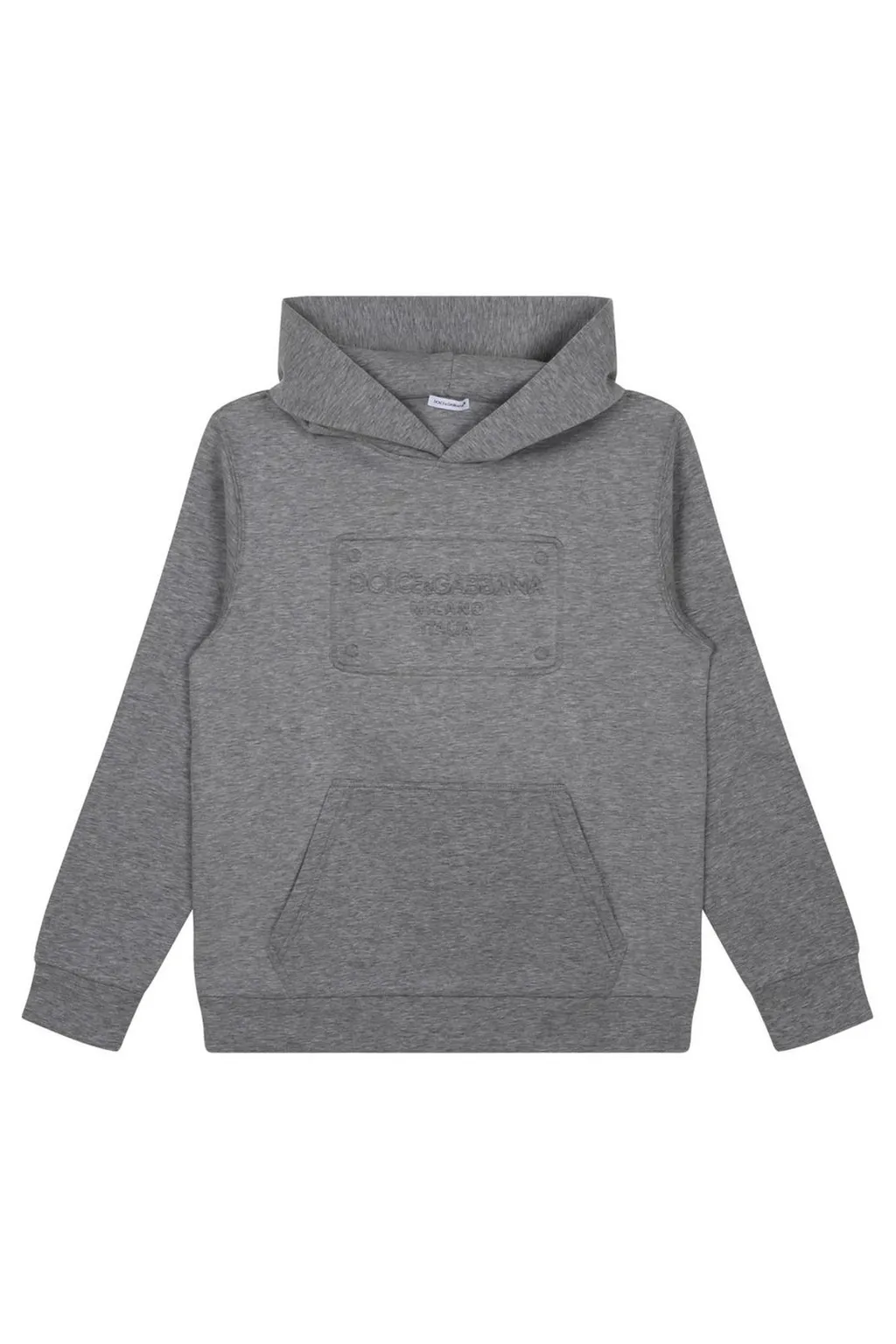 Dolce & Gabbana Kids Logo-Printed Ribbed Edge Hoodie