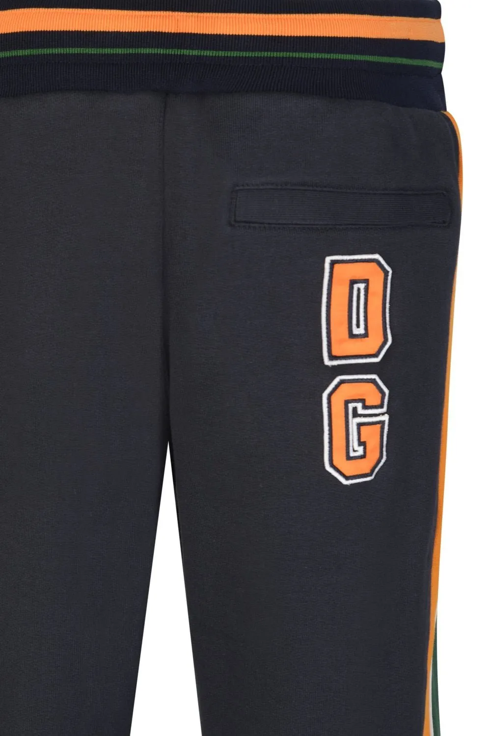Dolce & Gabbana Kids Logo Patch Side Stripe Detailed Sweatpants