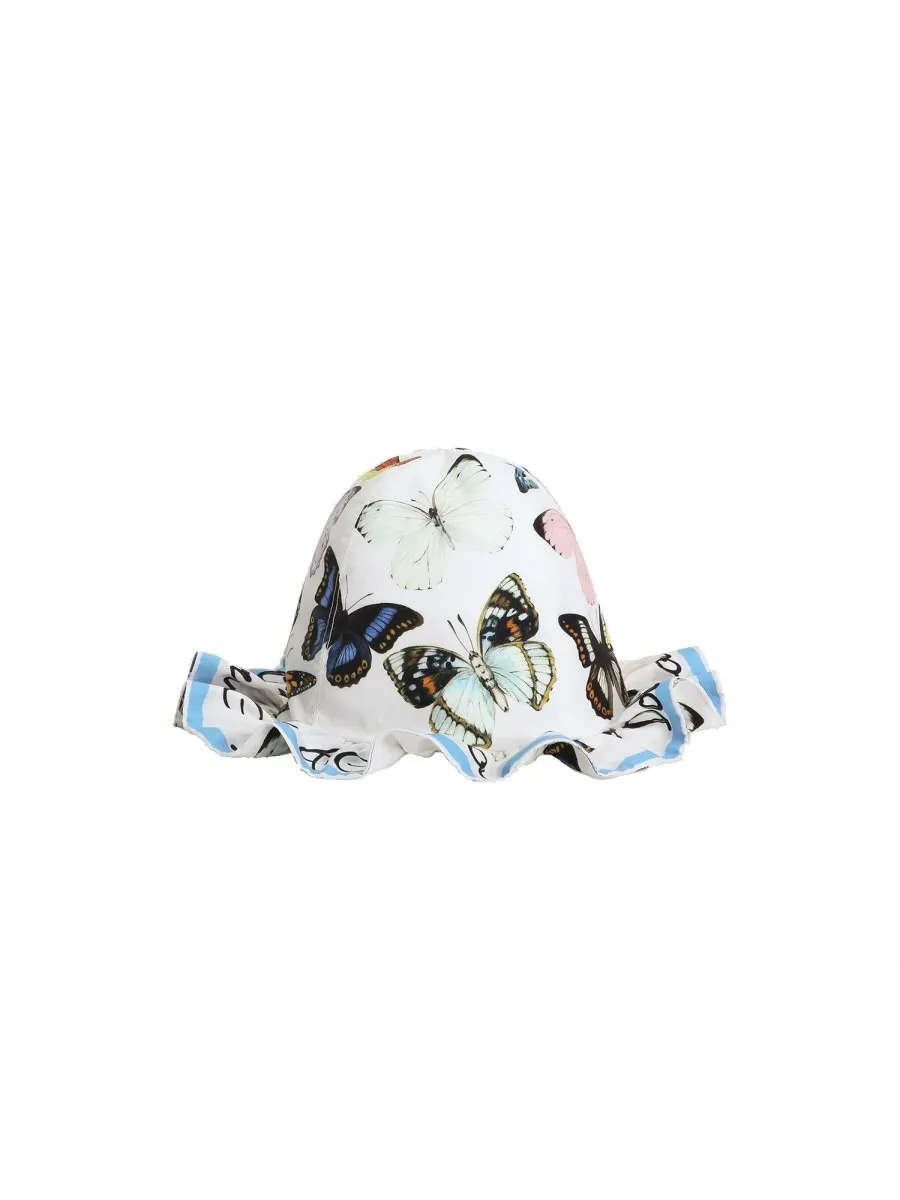 Dolce & Gabbana Kids Butterfly Print Hat