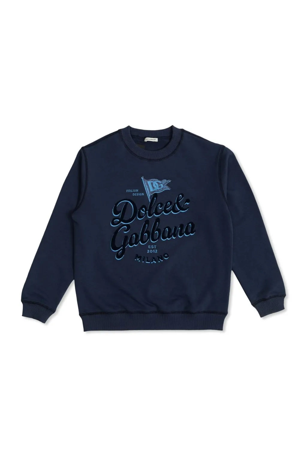 Dolce & Gabbana Kids Logo Round-Neck Sweatshirt