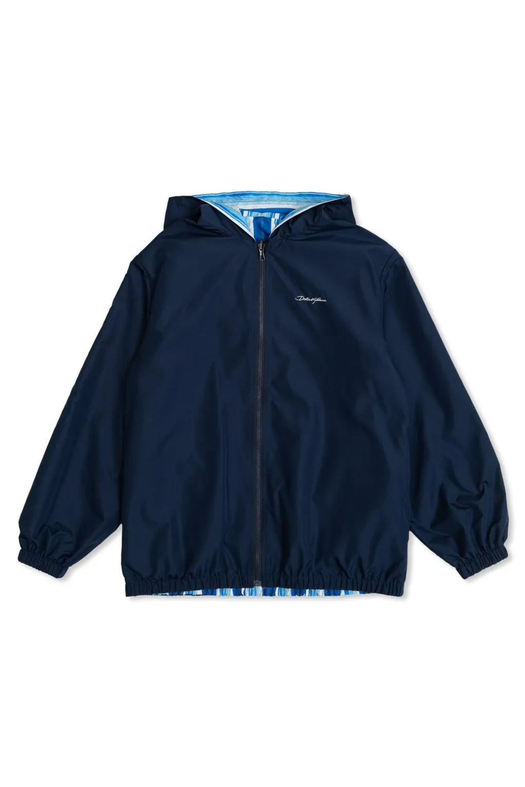 Dolce & Gabbana Kids Logo-Embroidered Hooded Jacket