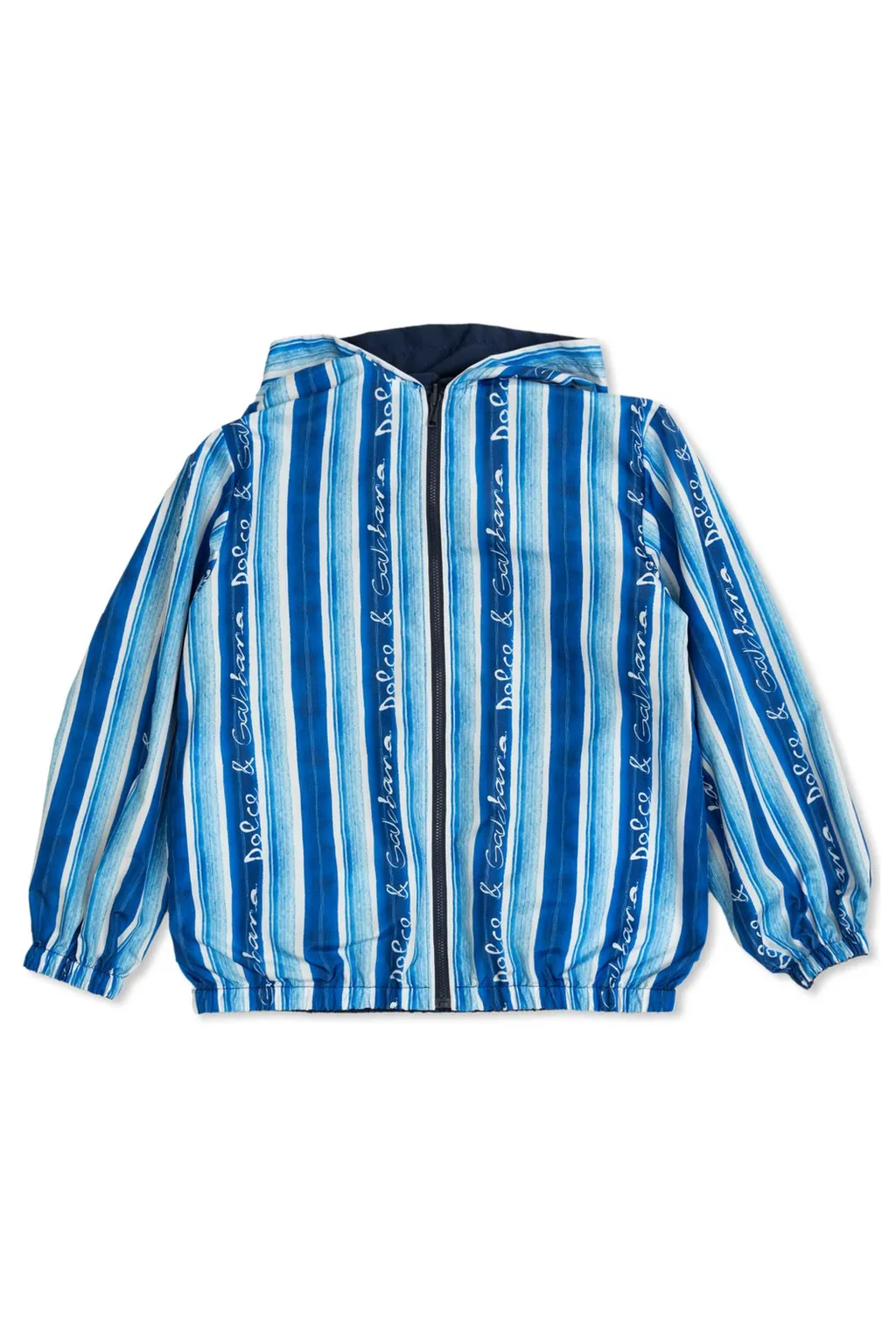 Dolce & Gabbana Kids Logo-Embroidered Hooded Jacket