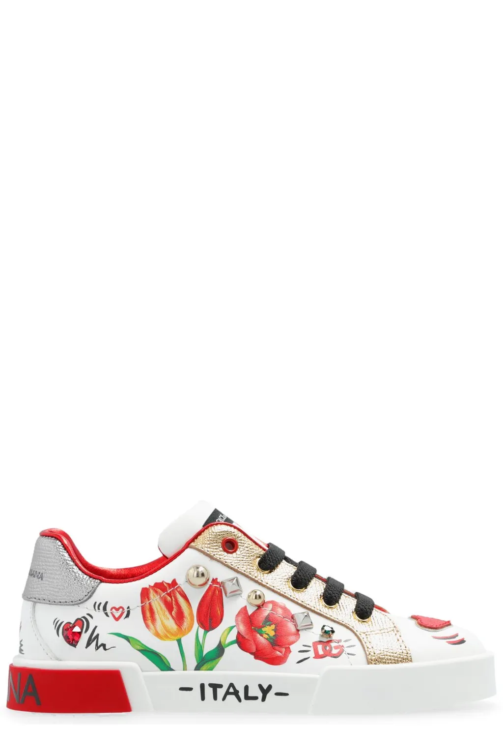 Dolce & Gabbana Kids Printed Portofino Light Low-Top Sneakers