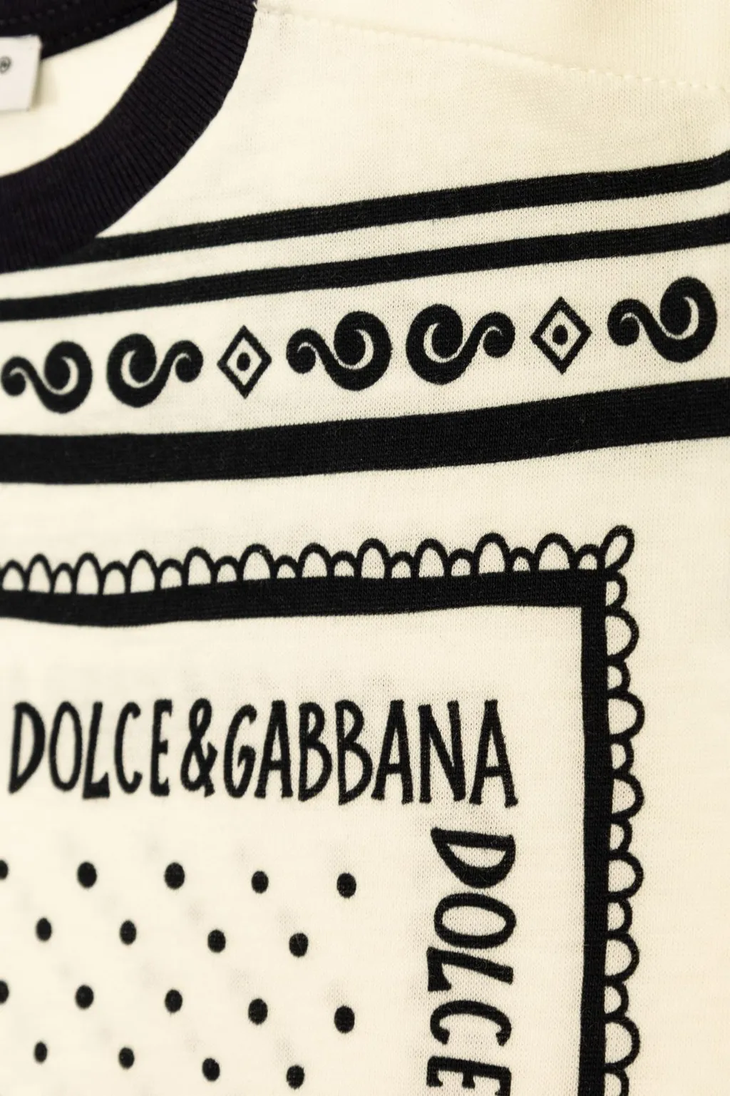 Dolce & Gabbana Kids Bandanna Print Jersey T-Shirt