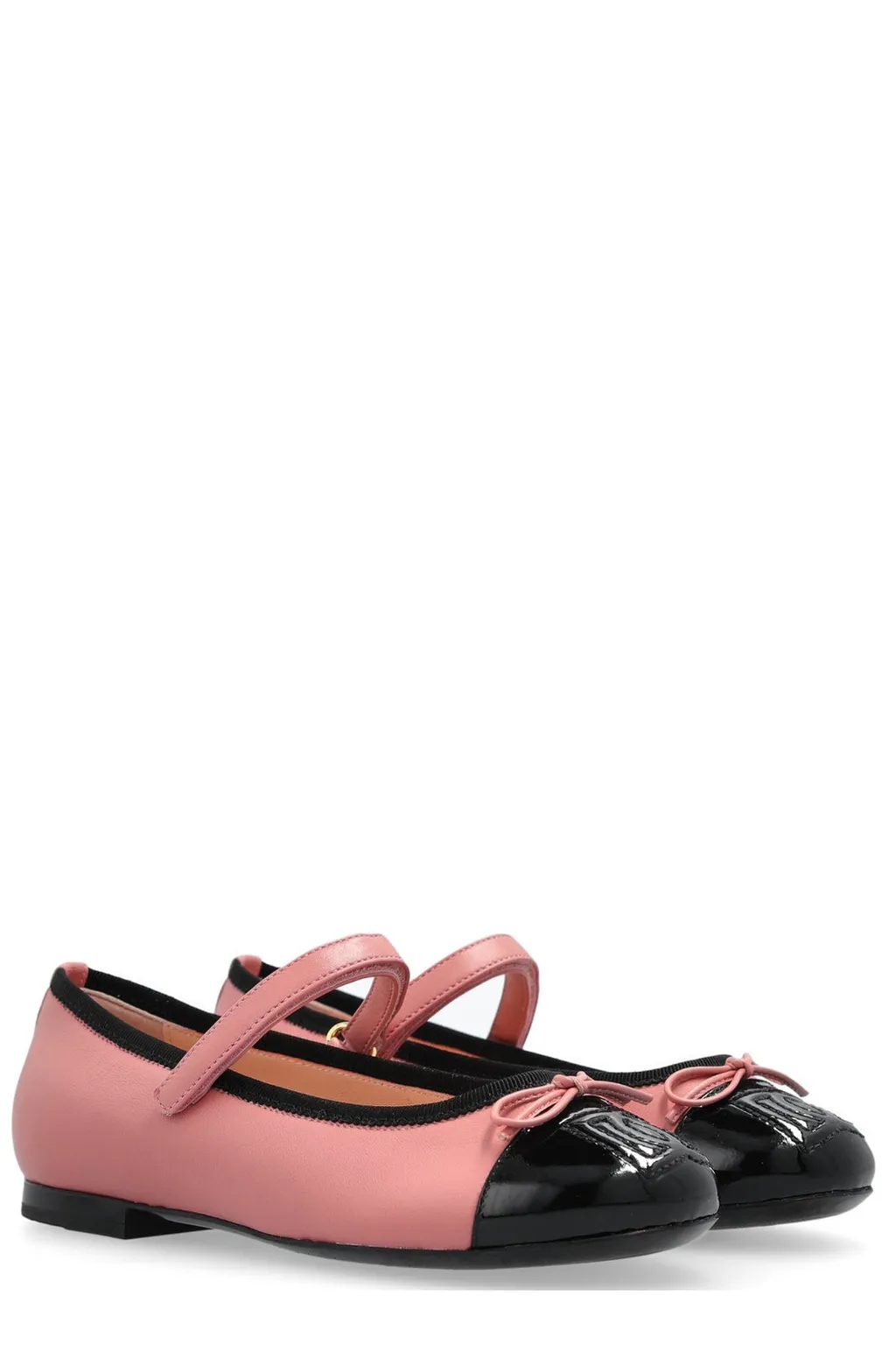 Dolce & Gabbana Kids Bow Detailed Ballerina Shoes