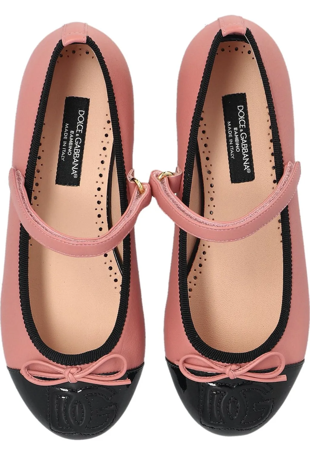 Dolce & Gabbana Kids Bow Detailed Ballerina Shoes