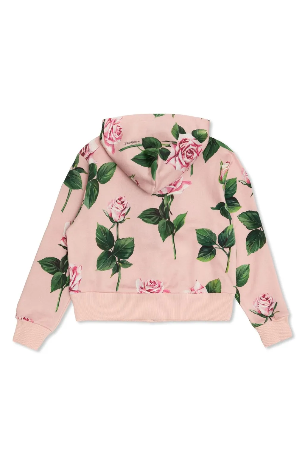 Dolce & Gabbana Kids Floral Printed Zipped Hoodie