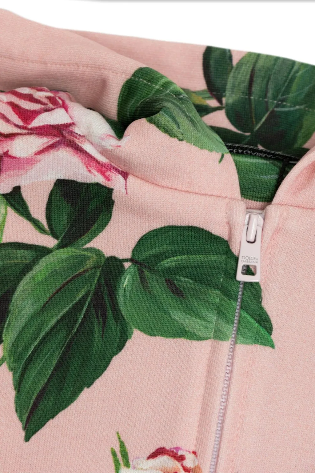 Dolce & Gabbana Kids Floral Printed Zipped Hoodie