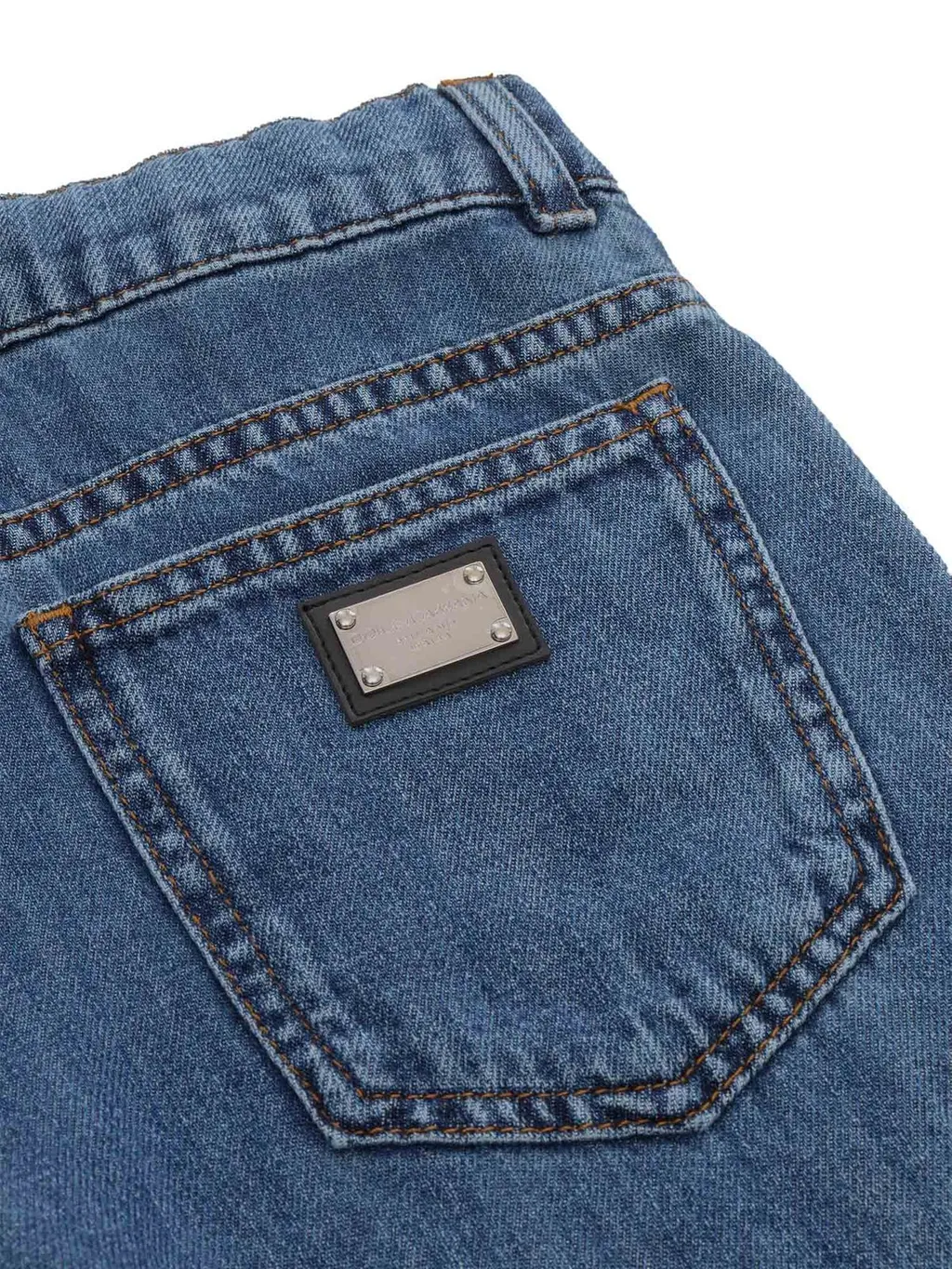 Dolce & Gabbana Kids Straight Leg Denim Jeans