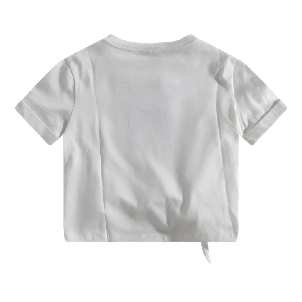 Dolce & Gabbana Kids Dg Logo Patch Cropped T-Shirt