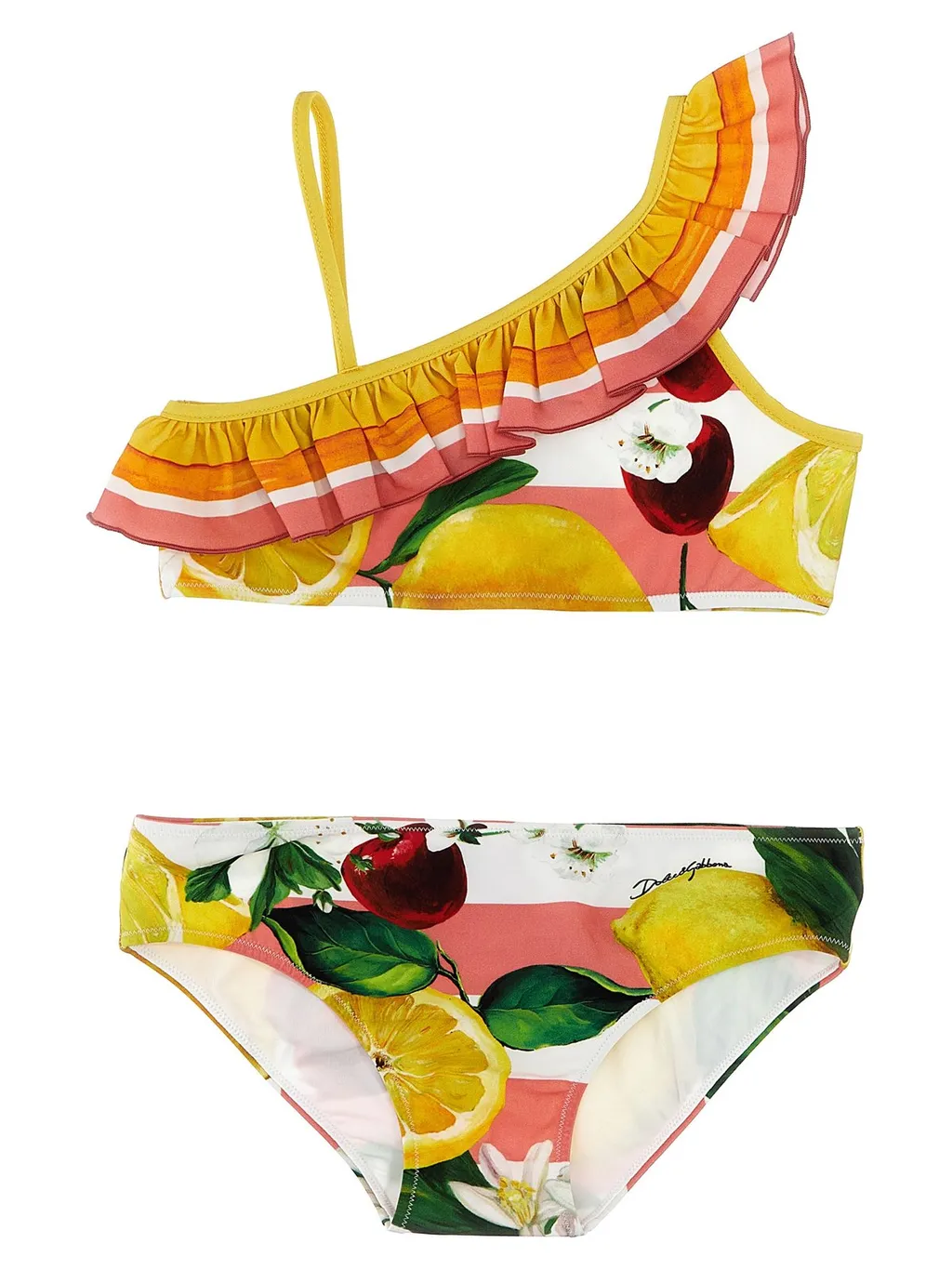 Dolce & Gabbana Kids Floral-Printed Two-Piece Bikini Set