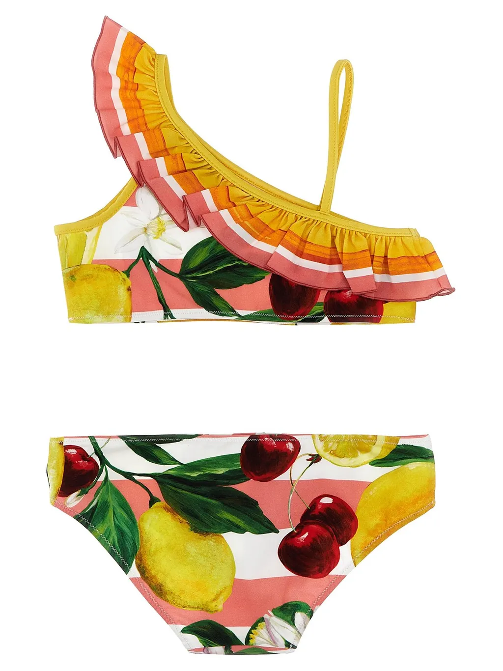 Dolce & Gabbana Kids Floral-Printed Two-Piece Bikini Set