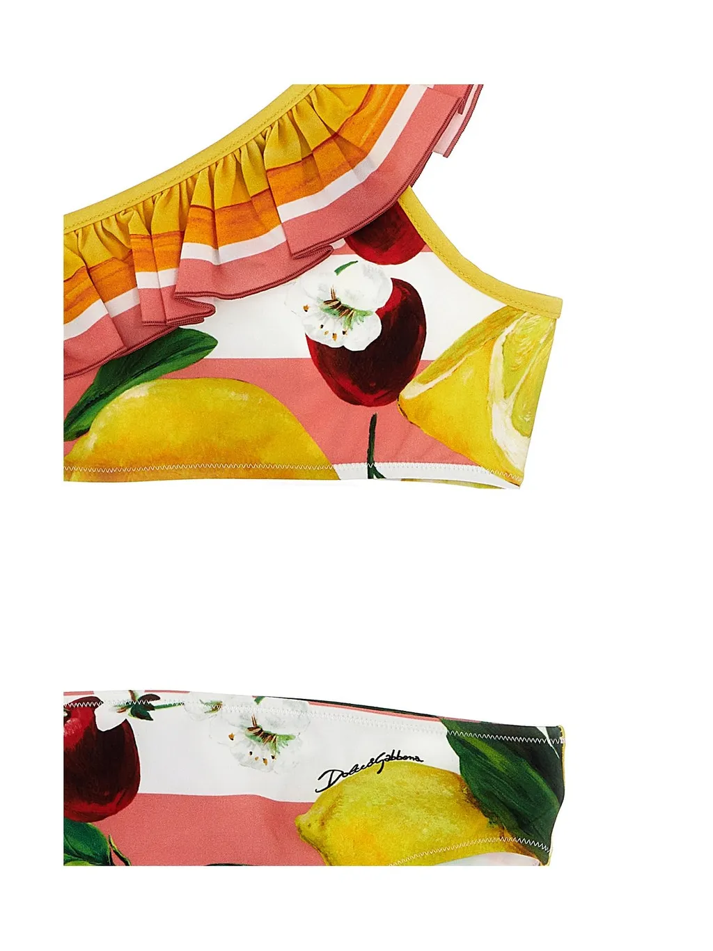 Dolce & Gabbana Kids Floral-Printed Two-Piece Bikini Set