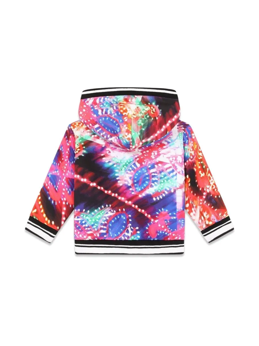 Dolce & Gabbana Kids Patterned Zipper Hoodie