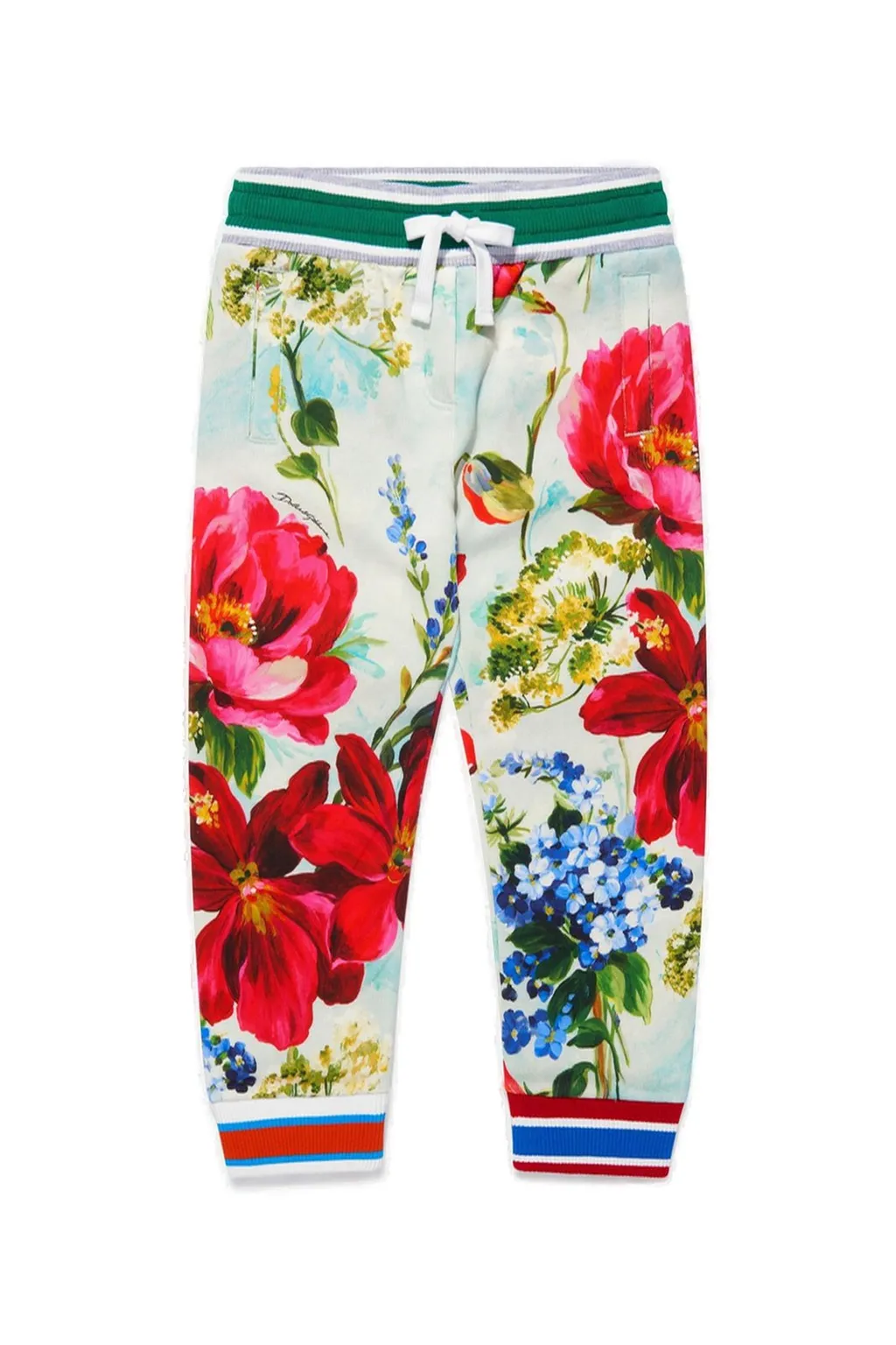 Dolce & Gabbana Kids Garden-Printed Drawstring Track Pants