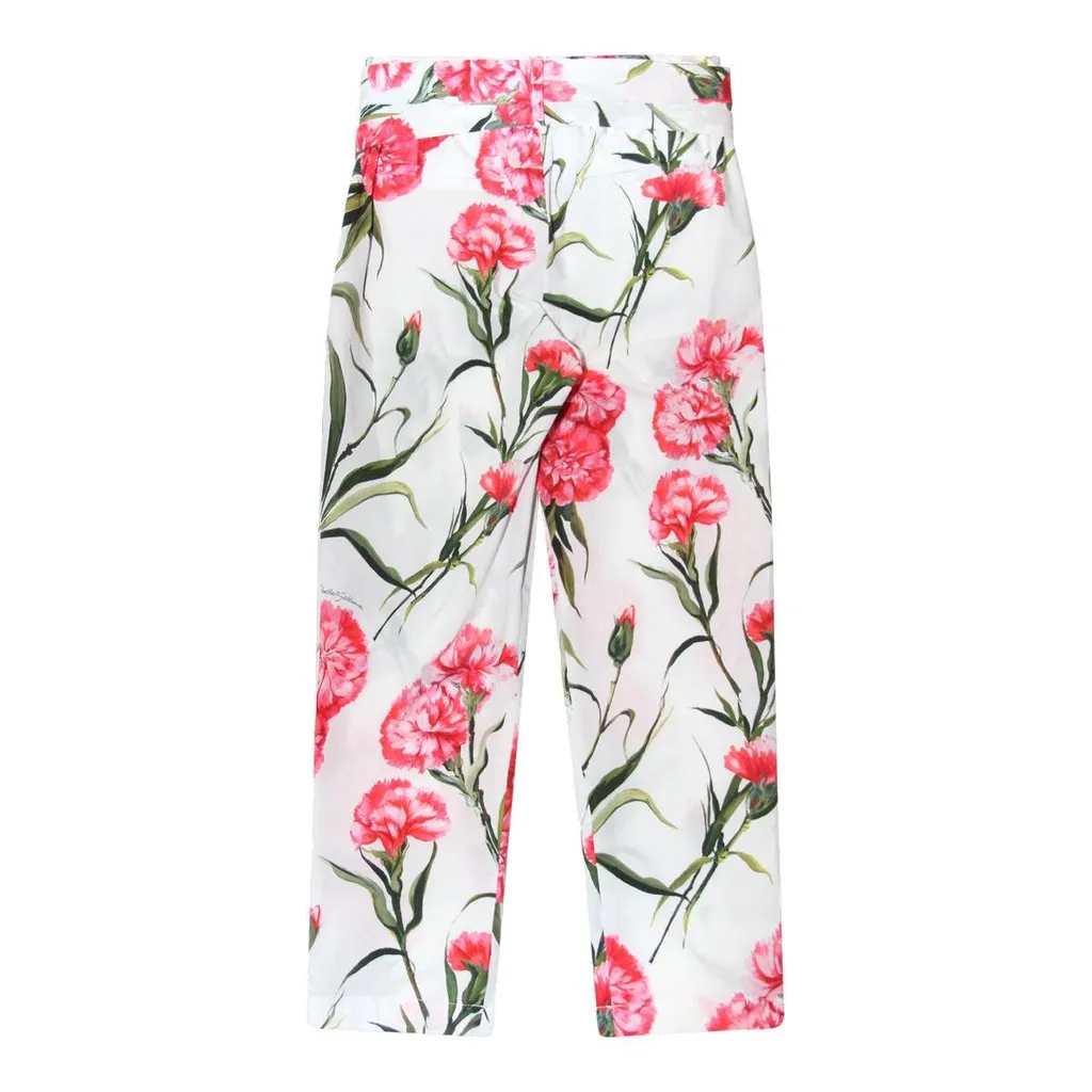 Dolce & Gabbana Kids Floral Patterned Trousers