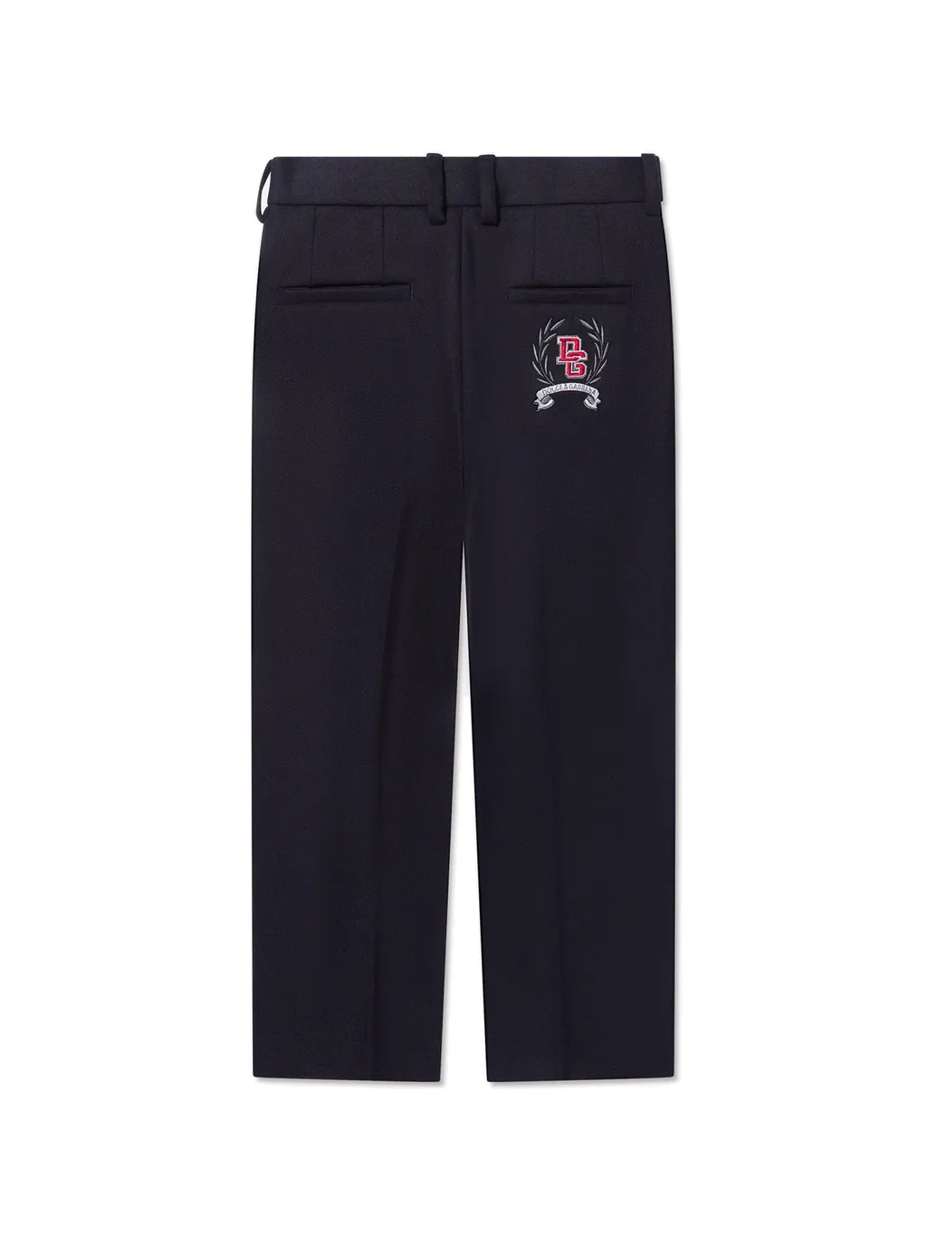 Dolce & Gabbana Kids Logo Embroidered Tailored Trousers
