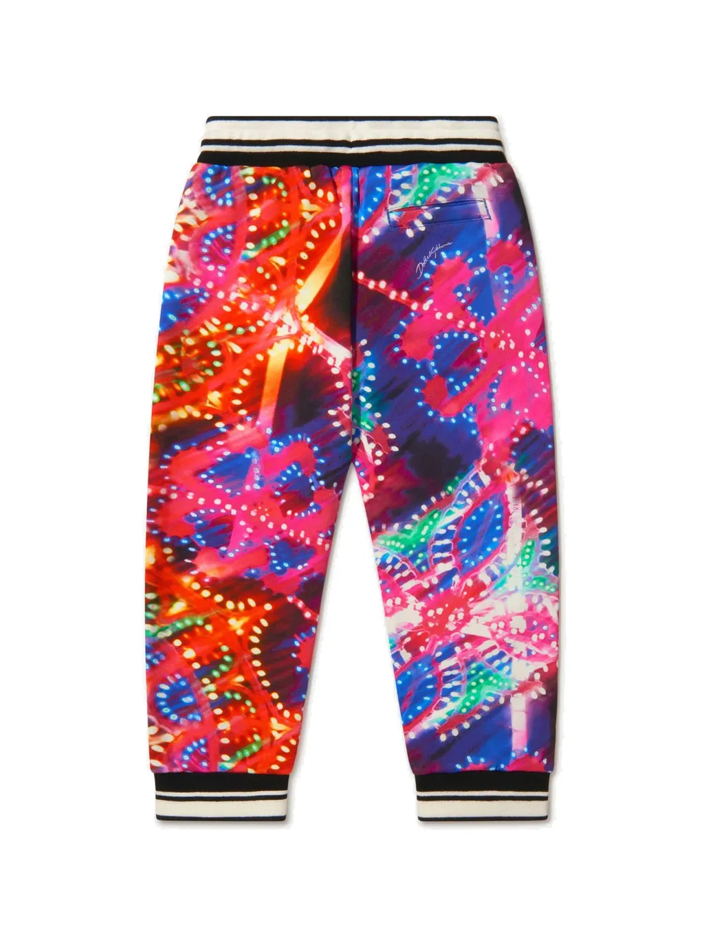 Dolce & Gabbana Kids Luminarie Graphic-Printed Drawstring Trousers