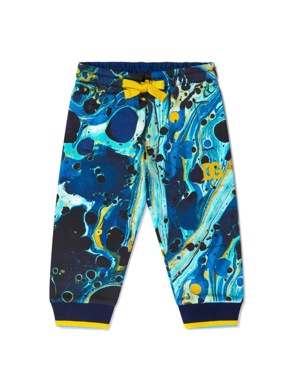Dolce & Gabbana Kids Abstract-Print Drawstring Track Pants