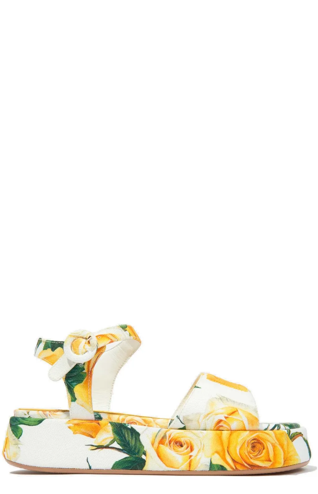 Dolce & Gabbana Kids Rose-Printed Opne-Toe Sandals