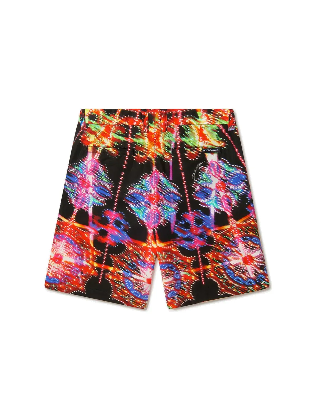 Dolce & Gabbana Kids Luminarie All-Over Graphic-Printed Shorts