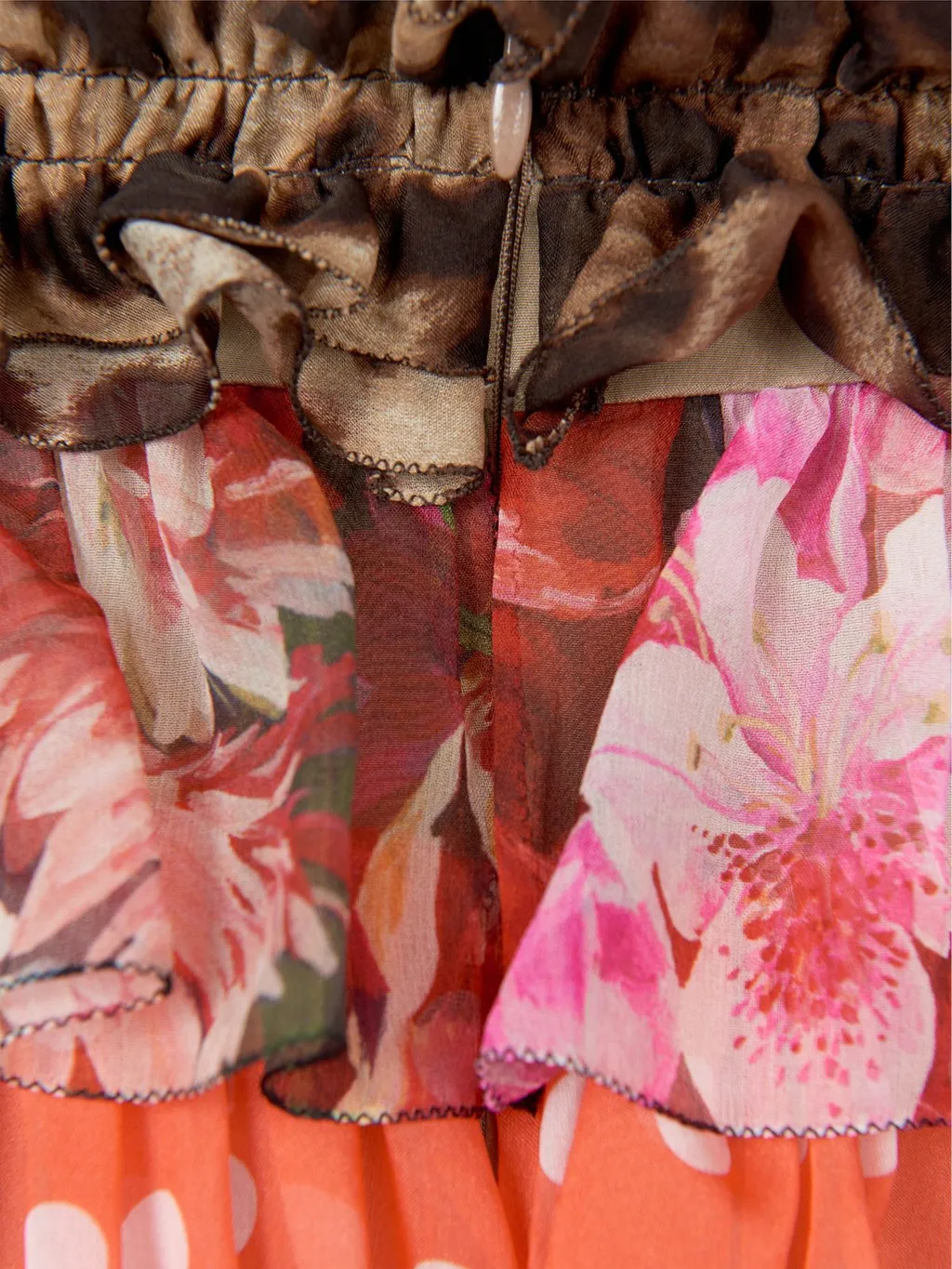 Dolce & Gabbana Kids Multi-Printed Sleeveless Ruffled Dress
