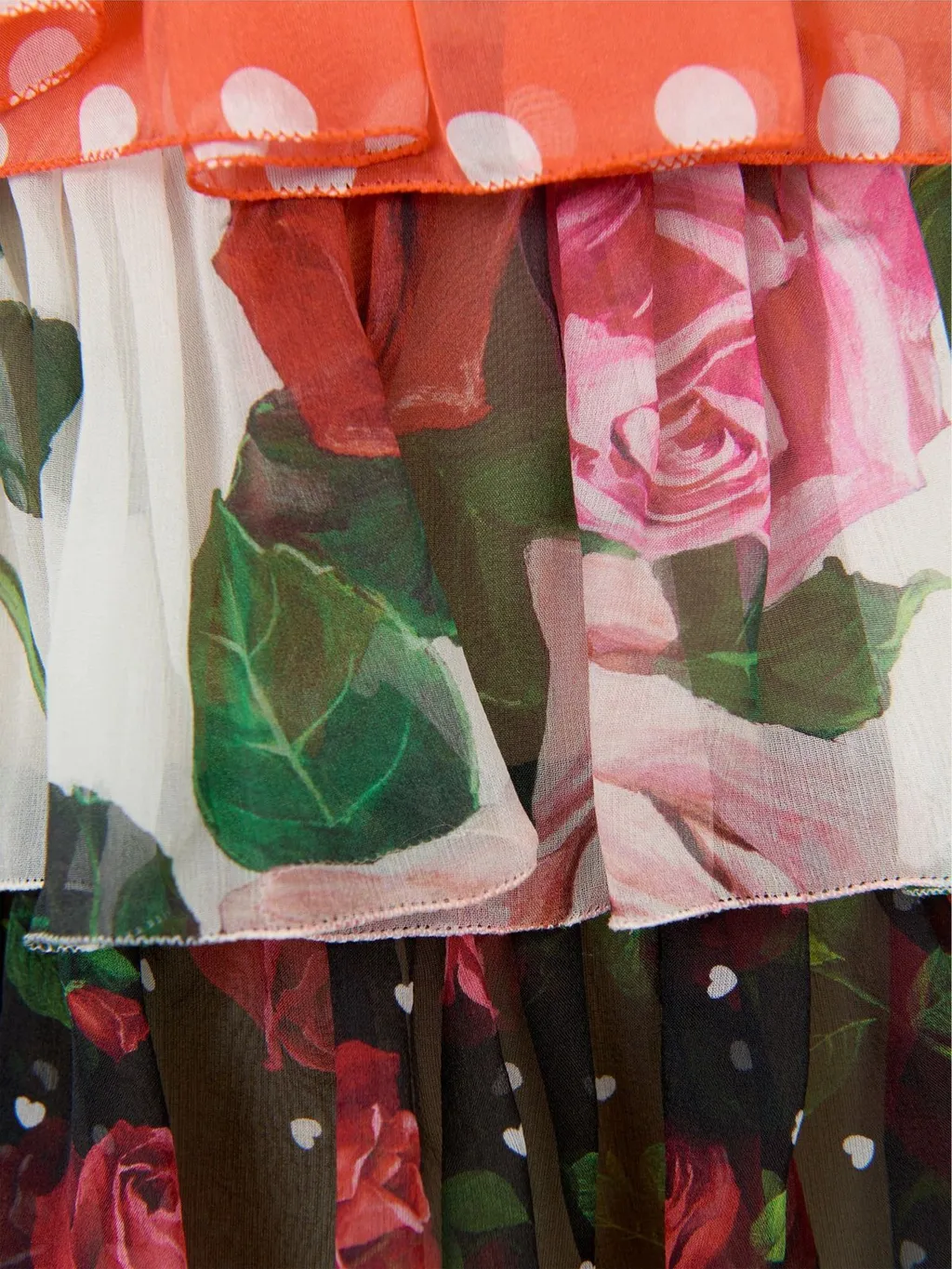 Dolce & Gabbana Kids Multi-Printed Sleeveless Ruffled Dress