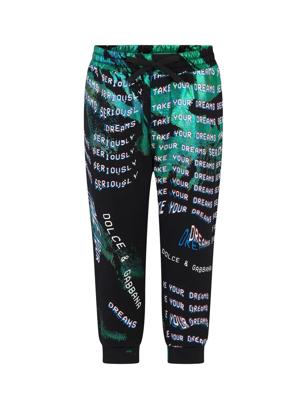 Dolce & Gabbana Kids Graphic-Printed Drawstring Trousers