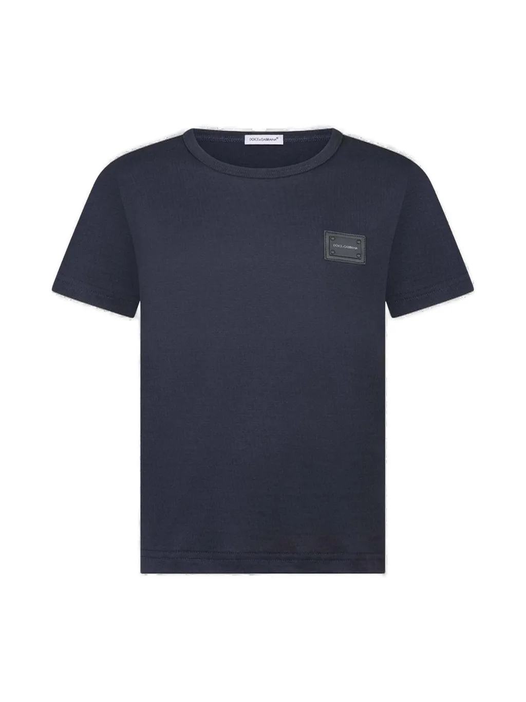 Dolce & Gabbana Kids Logo Patch Jersey T-Shirt