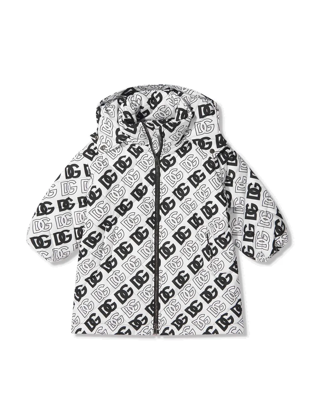 Dolce & Gabbana Kids Logo Printed Hooded Jacket