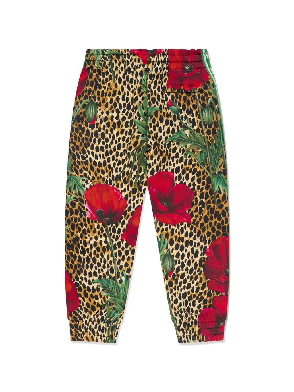 Dolce & Gabbana Kids Ocelot And Poppy Printed Jogging Pants