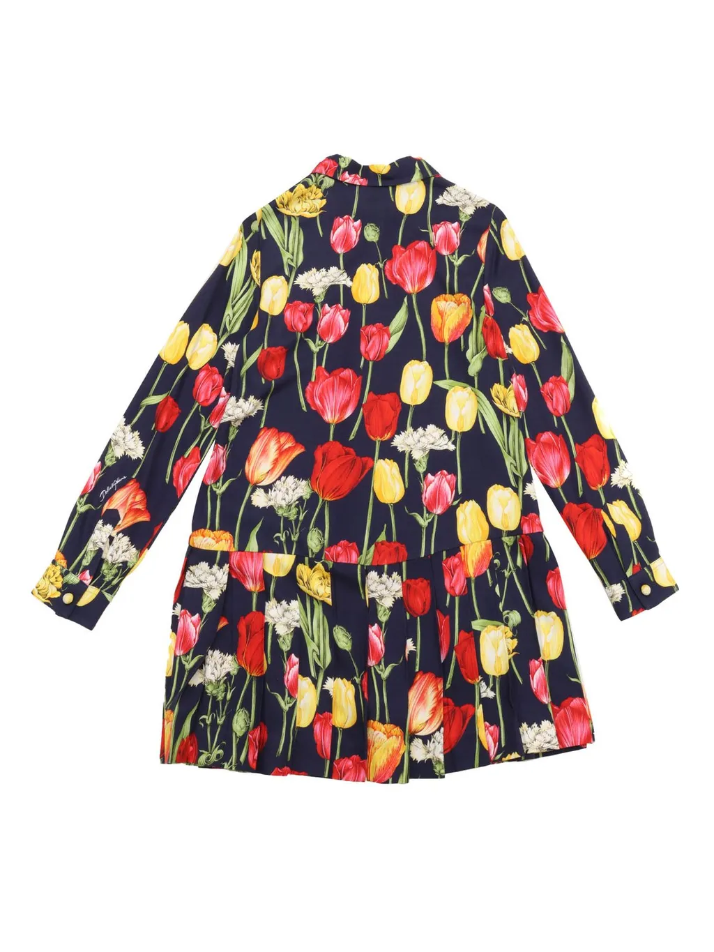 Dolce & Gabbana Kids Tulip Printed Viyella Dress