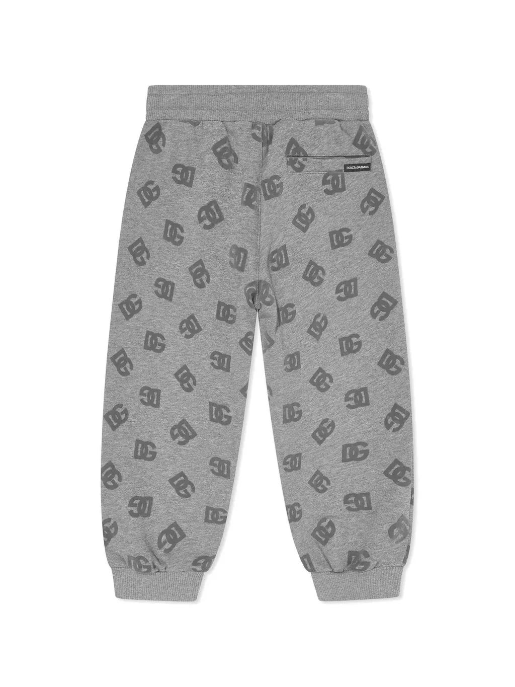 Dolce & Gabbana Kids Monogram Logo Drawstring Jersey Track Pants