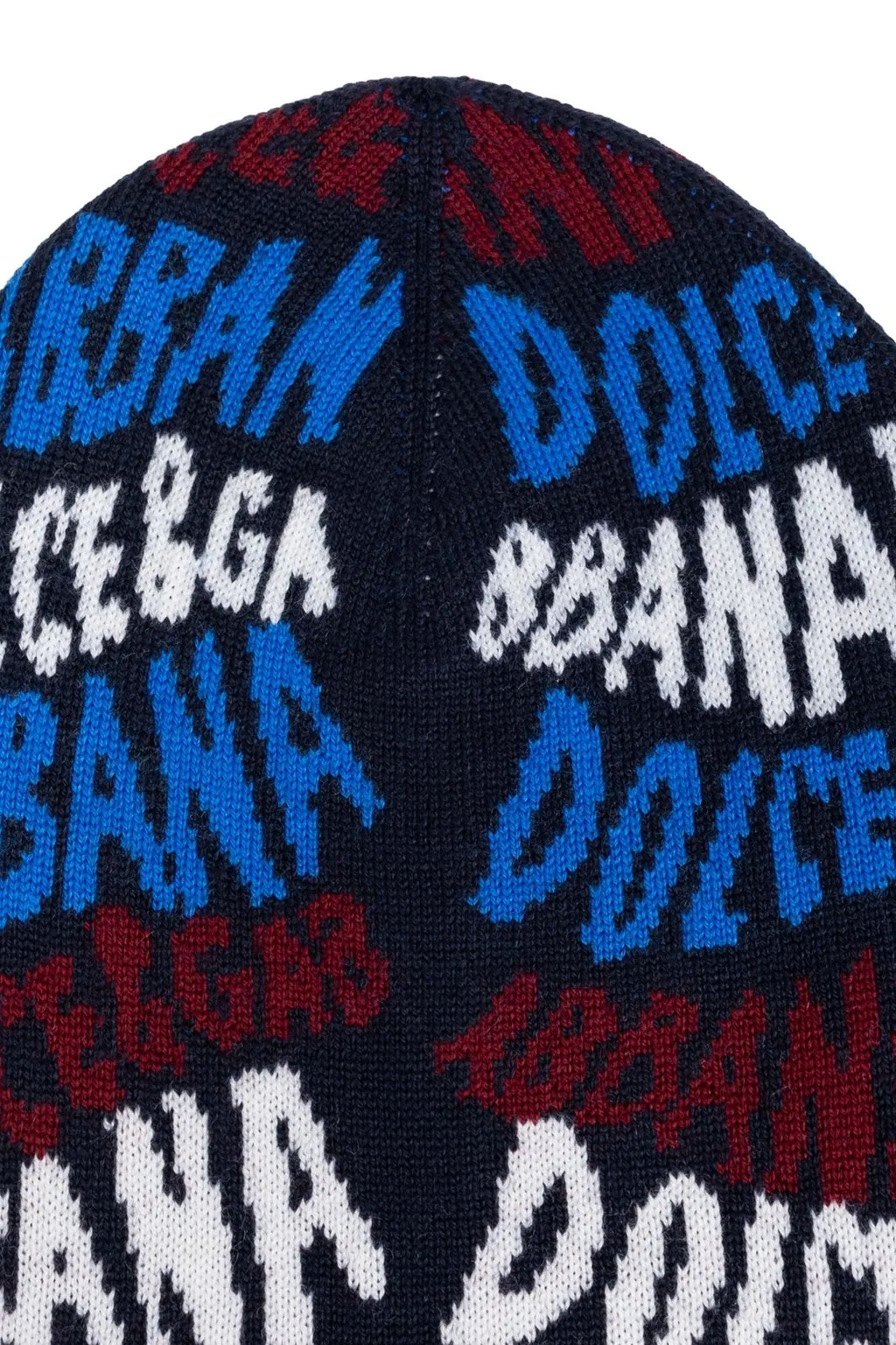 Dolce & Gabbana Kids Logo Intarsia Knitted Beanie