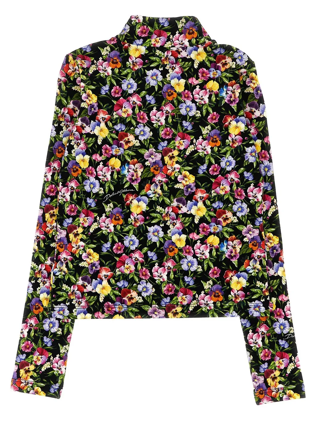 Dolce & Gabbana Kids Floral-Printed Long Sleeved Top