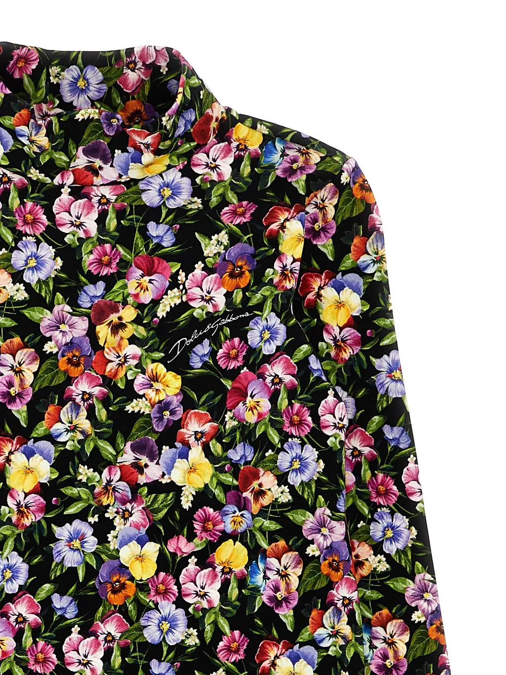 Dolce & Gabbana Kids Floral-Printed Long Sleeved Top