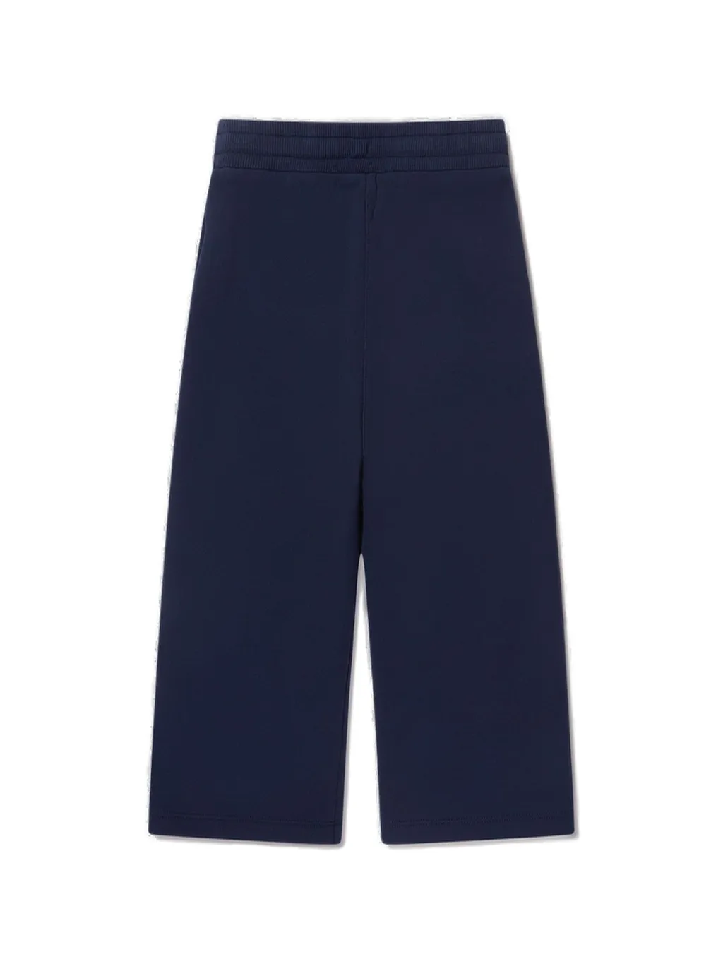Dolce & Gabbana Kids Logo Rose Printed Wide-Leg Trousers