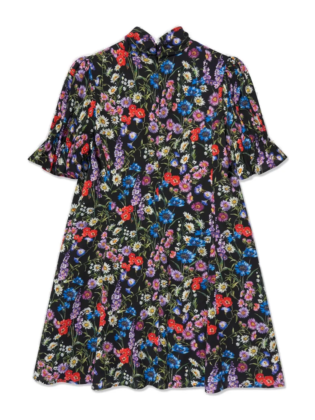 Dolce & Gabbana Kids Floral-Printed Flared Mini Dress