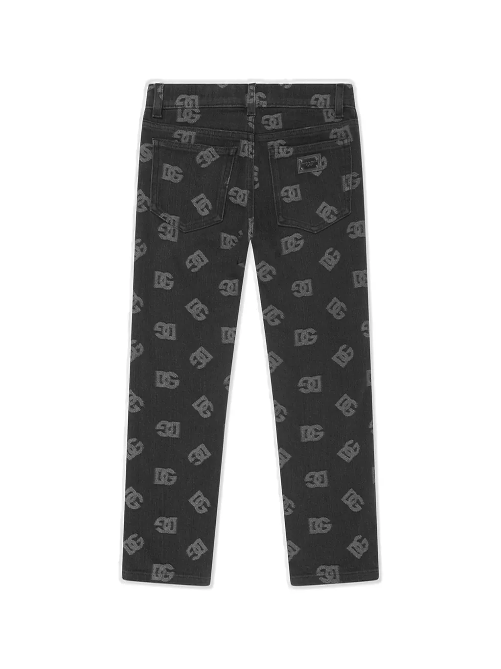 Dolce & Gabbana Kids Monogram Jacquard Mid-Rise Skinny Jeans