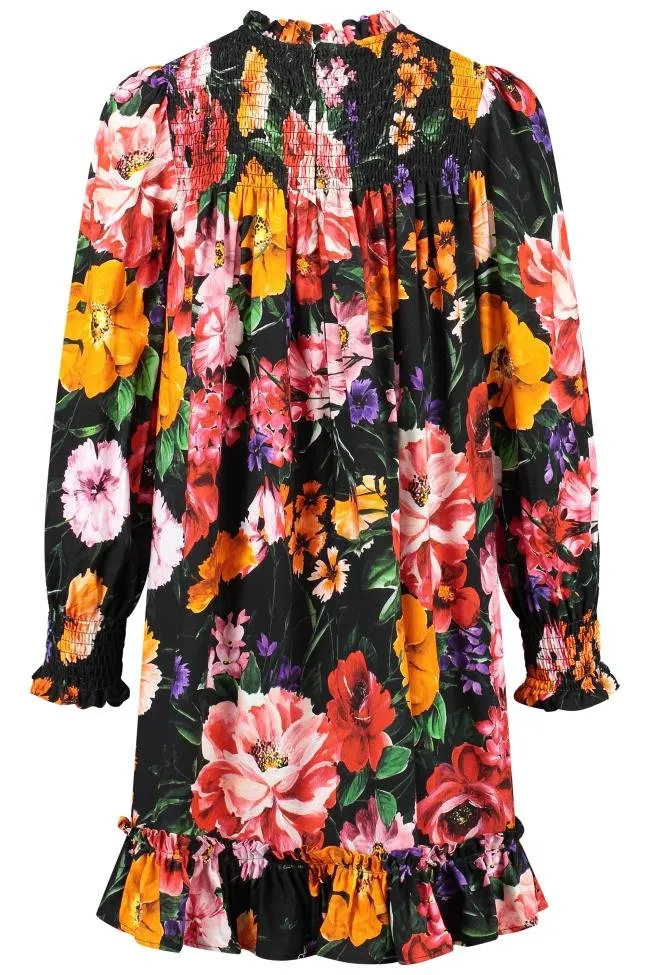 Dolce & Gabbana Kids Viyella Floral Printed Dress