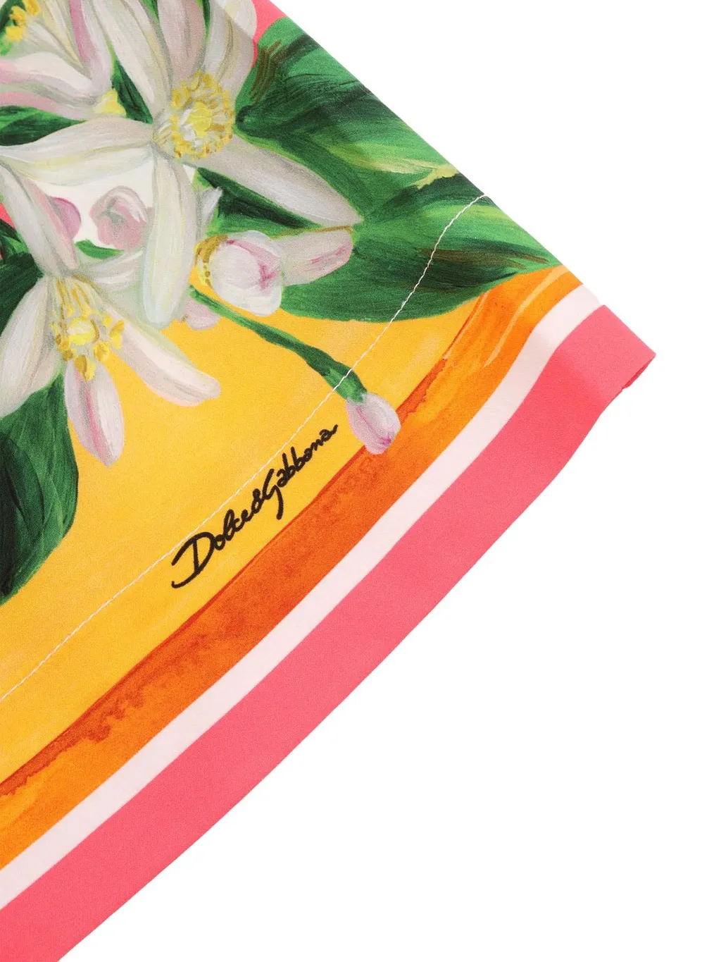 Dolce & Gabbana Kids Lemon-Printed Pleat Trousers