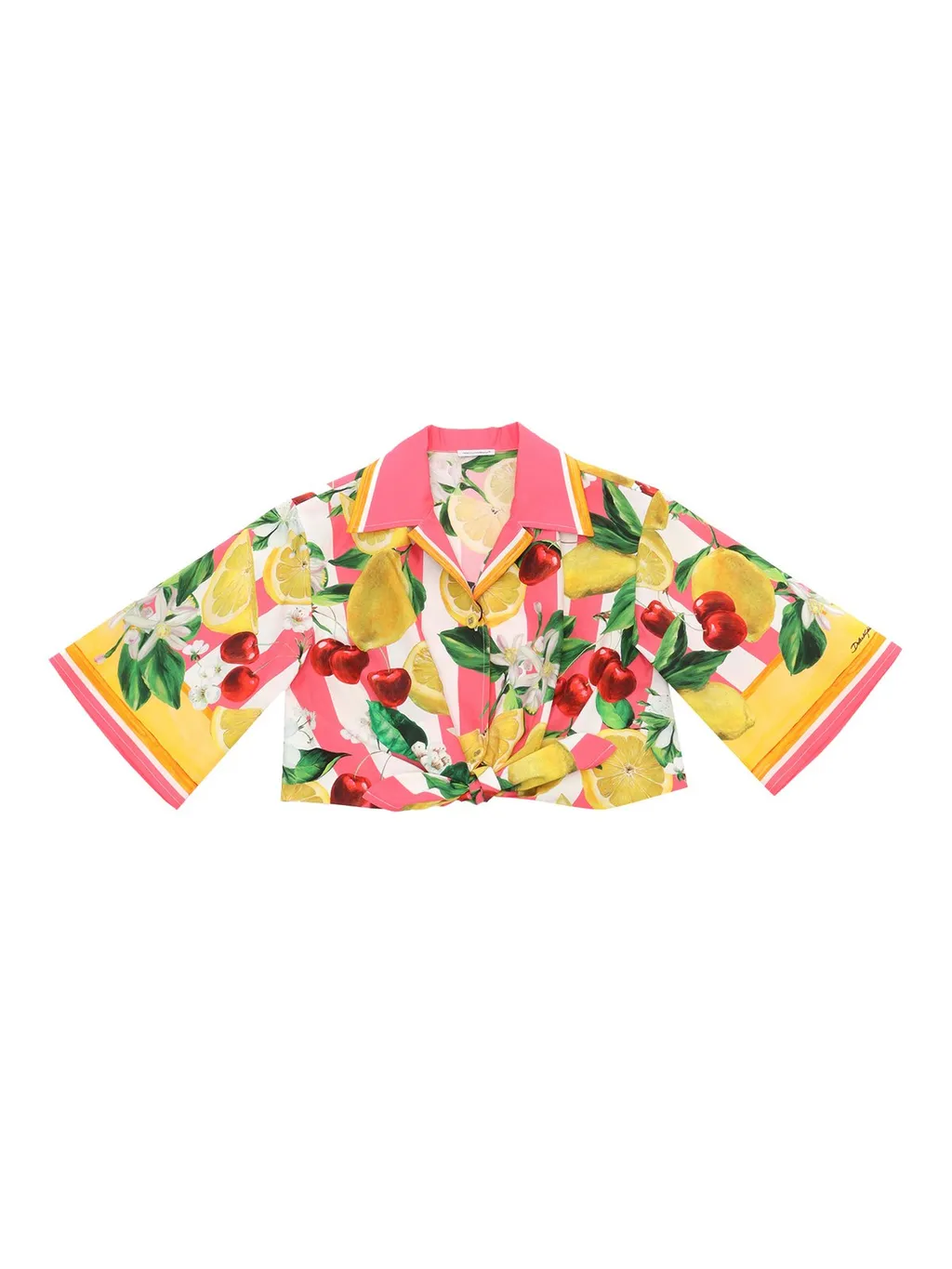 Dolce & Gabbana Kids Italian Holiday Poplin Blouse