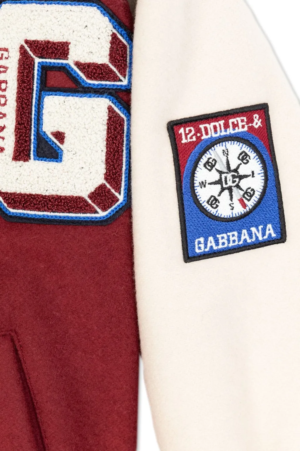 Dolce & Gabbana Kids Logo Patch Bomber Jacket