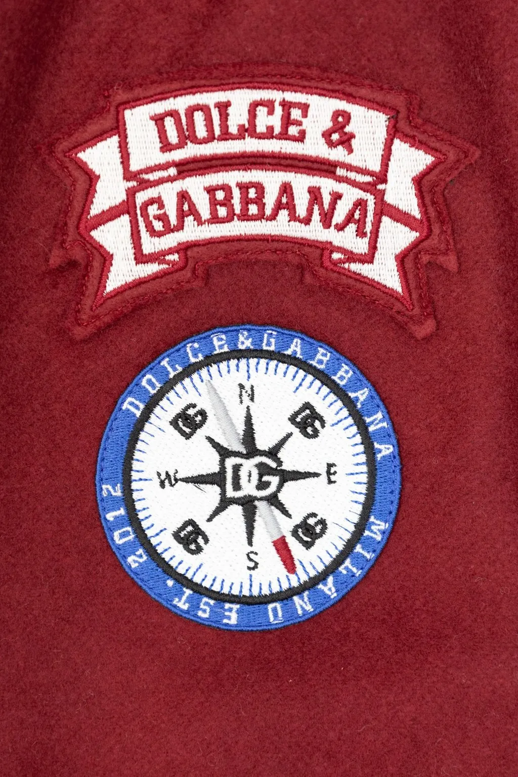 Dolce & Gabbana Kids Logo Patch Bomber Jacket